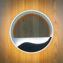GobekUsa Modern LED Acrylic Wall Sconce: Warm/White Light in White/Black Fixture