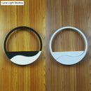 GobekUsa Modern LED Acrylic Wall Sconce: Warm/White Light in White/Black Fixture