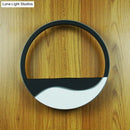 GobekUsa Modern LED Acrylic Wall Sconce: Warm/White Light in White/Black Fixture