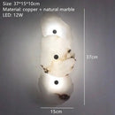 GobekUsa Brass Marble Wall Lamp: Luxury Sconce for Bedroom Living Dining Room Decor
