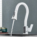 GobekUsa Black Brass Kitchen Faucet with Digital Temperature Display & Dual Water Sprayer