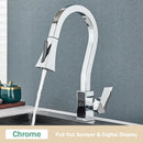 GobekUsa Black Brass Kitchen Faucet with Digital Temperature Display & Dual Water Sprayer
