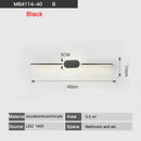 GobekUsa LED Wall Lamps - White/Black Iron & Aluminum Base, Acrylic Shade, Mirror Lights