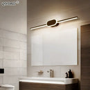 GobekUsa LED Wall Lamps - White/Black Iron & Aluminum Base, Acrylic Shade, Mirror Lights