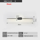GobekUsa LED Wall Lamps - White/Black Iron & Aluminum Base, Acrylic Shade, Mirror Lights