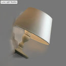GobekUsa Modern White/Black Cone Wall Sconce: Fabric LED Wall Mount Light for Bedside