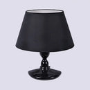 GobekUsa Modern White/Black Cone Wall Sconce: Fabric LED Wall Mount Light for Bedside