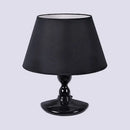 GobekUsa Modern White/Black Cone Wall Sconce: Fabric LED Wall Mount Light for Bedside