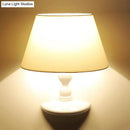 GobekUsa Modern White/Black Cone Wall Sconce: Fabric LED Wall Mount Light for Bedside