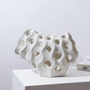 GobekUsa Coral Geometric Resin Sculpture Sea Creature Decor Figurine