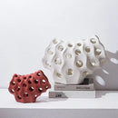 GobekUsa Coral Geometric Resin Sculpture Sea Creature Decor Figurine