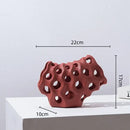 GobekUsa Coral Geometric Resin Sculpture Sea Creature Decor Figurine