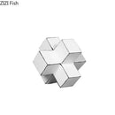 GobekUsa Cube Block Sculpture Resin Desk Decoration Modern Artwork Ornament