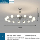 GobekUsa Cream Wind Chandelier: Luxury Postmodern Hall Lamp for Living Room, Bedroom, and Restaurant