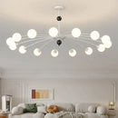 GobekUsa Cream Wind Chandelier: Luxury Postmodern Hall Lamp for Living Room, Bedroom, and Restaurant