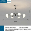 GobekUsa Cream Wind Chandelier: Luxury Postmodern Hall Lamp for Living Room, Bedroom, and Restaurant