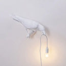 GobekUsa Designer Bird Wall Lamp Modern Resin White Black LED Light Bedroom Living Room
