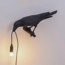 GobekUsa Designer Bird Wall Lamp Modern Resin White Black LED Light Bedroom Living Room