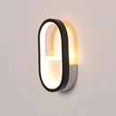GobekUsa Mini Aluminum Ellipse LED Wall Lamp in Simplicity White/Black - Warm/White Light