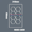 GobekUsa Hexagon LED Ceiling Light for Home Garage and Commercial Systems