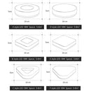 GobekUsa LED Ceiling Light for Corridor Art Gallery Decoration in White or Black