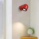 GobekUsa LED Wall Light White Red PVC 4000K Modern Sconce for Bedroom Living Room