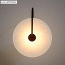GobekUsa Modern LED Wall Sconce with Black Mica Disc Shade