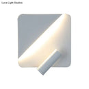 GobekUsa Contemporary LED Wall Lamp for Bedroom and Study with Black/White Metal Spotlight