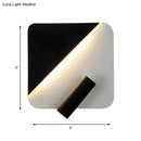 GobekUsa Contemporary LED Wall Lamp for Bedroom and Study with Black/White Metal Spotlight