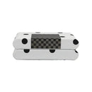 GobekUsa Black & White Polka Dot Leather Storage Box | Geometric Pattern Desktop Organizer