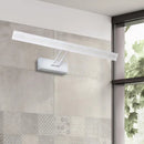 GobekUsa Modern Rectangular Wall Light - Black/White - 16.5"/20.5" W LED Acrylic Vanity Lighting - Warm/White for Bathroom