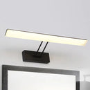 GobekUsa Modern Rectangular Wall Light - Black/White - 16.5"/20.5" W LED Acrylic Vanity Lighting - Warm/White for Bathroom