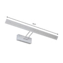 GobekUsa Modern Rectangular Wall Light - Black/White - 16.5"/20.5" W LED Acrylic Vanity Lighting - Warm/White for Bathroom