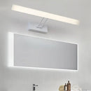 GobekUsa Modern Rectangular Wall Light - Black/White - 16.5"/20.5" W LED Acrylic Vanity Lighting - Warm/White for Bathroom
