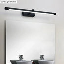 GobekUsa Modern Metal Vanity Wall Sconce with LED Lighting, White/Black Finish in Various Widths and Light Tones