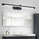 GobekUsa Modern Metal Vanity Wall Sconce with LED Lighting, White/Black Finish in Various Widths and Light Tones