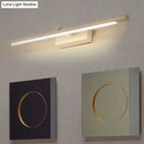 GobekUsa Modern Metal Vanity Wall Sconce with LED Lighting, White/Black Finish in Various Widths and Light Tones