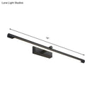 GobekUsa Modern Metal Vanity Wall Sconce with LED Lighting, White/Black Finish in Various Widths and Light Tones