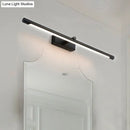 GobekUsa Modern Metal Vanity Wall Sconce with LED Lighting, White/Black Finish in Various Widths and Light Tones