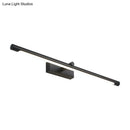 GobekUsa Modern Metal Vanity Wall Sconce with LED Lighting, White/Black Finish in Various Widths and Light Tones