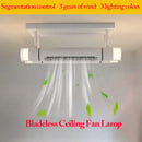 GobekUsa Bladeless Ceiling Fan with Remote Control LED Light Fixture for Home Décor