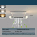 GobekUsa Bladeless Ceiling Fan with Remote Control LED Light Fixture for Home Décor