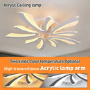 GobekUsa Acrylic Branch Design LED Ceiling Chandelier RC Dimming Light Fixture