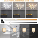 GobekUsa Acrylic Branch Design LED Ceiling Chandelier RC Dimming Light Fixture