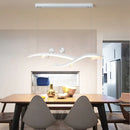 GobekUsa Modern White Branch LED Island Light - 27"/37.5" Wide Acrylic Pendant with Warm/White Light and Bird Design