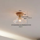 GobekUsa Blue Hollow-out Ceramic LED Ceiling Lamp