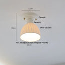 GobekUsa Blue Hollow-out Ceramic LED Ceiling Lamp