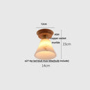 GobekUsa Blue Hollow-out Ceramic LED Ceiling Lamp