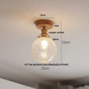 GobekUsa Blue Hollow-out Ceramic LED Ceiling Lamp