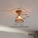 GobekUsa Blue Hollow-out Ceramic LED Ceiling Lamp
